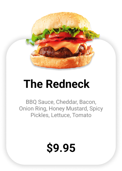 burger menu section